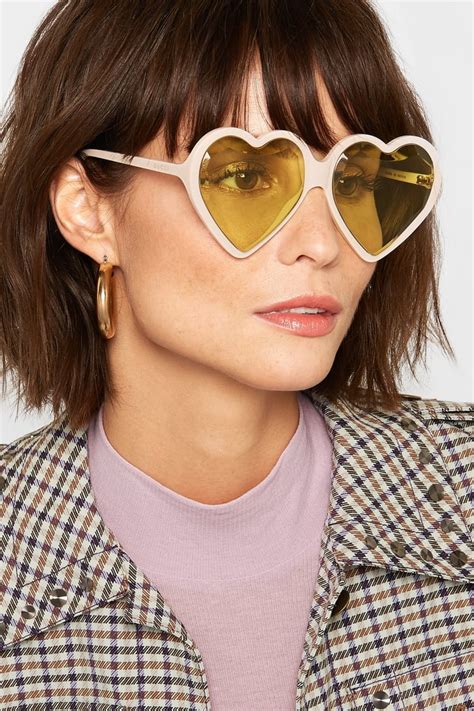 gucci heart crest sunglasses|Gucci heart shaped sunglasses.